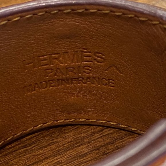 HERMES Collier De Chien Leather Bracelet w/ Studs - Picture 2 of 7